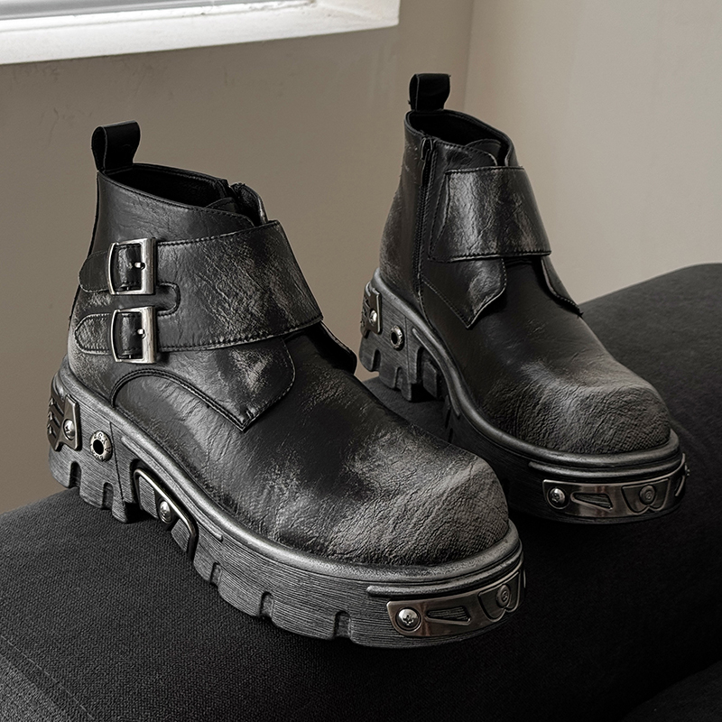 Street Fashion Essentials - Bottes de moto pour hommes haut