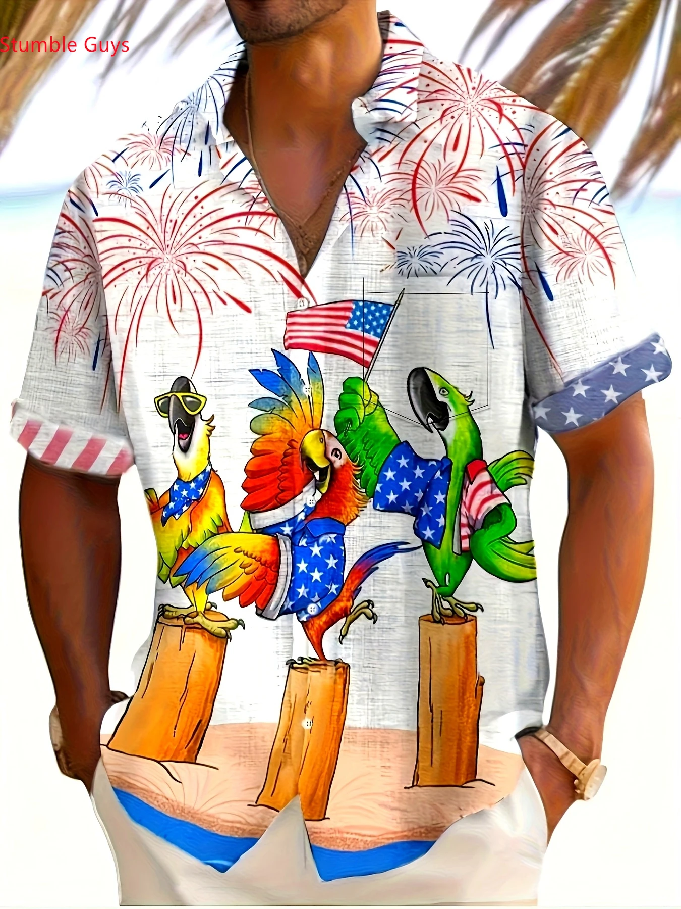 Street Fashion Outfit For Men - Chemise Hawaïenne Décontractée pour Homme, Manches