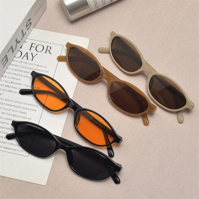 Street Fashion Glasses - Nouvelles lunettes de soleil ovales rétro