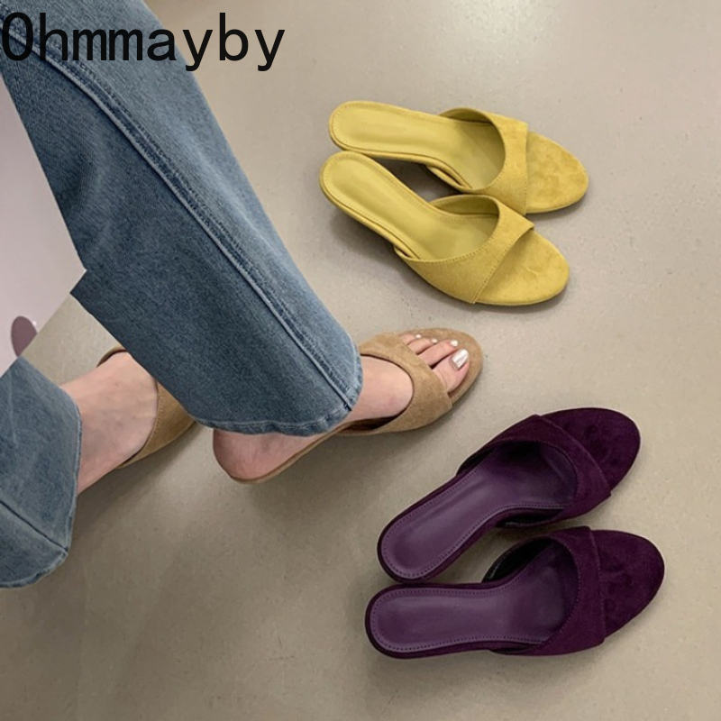 Street Fashion Dress - Nouvelles sandales en daim pour femmes,