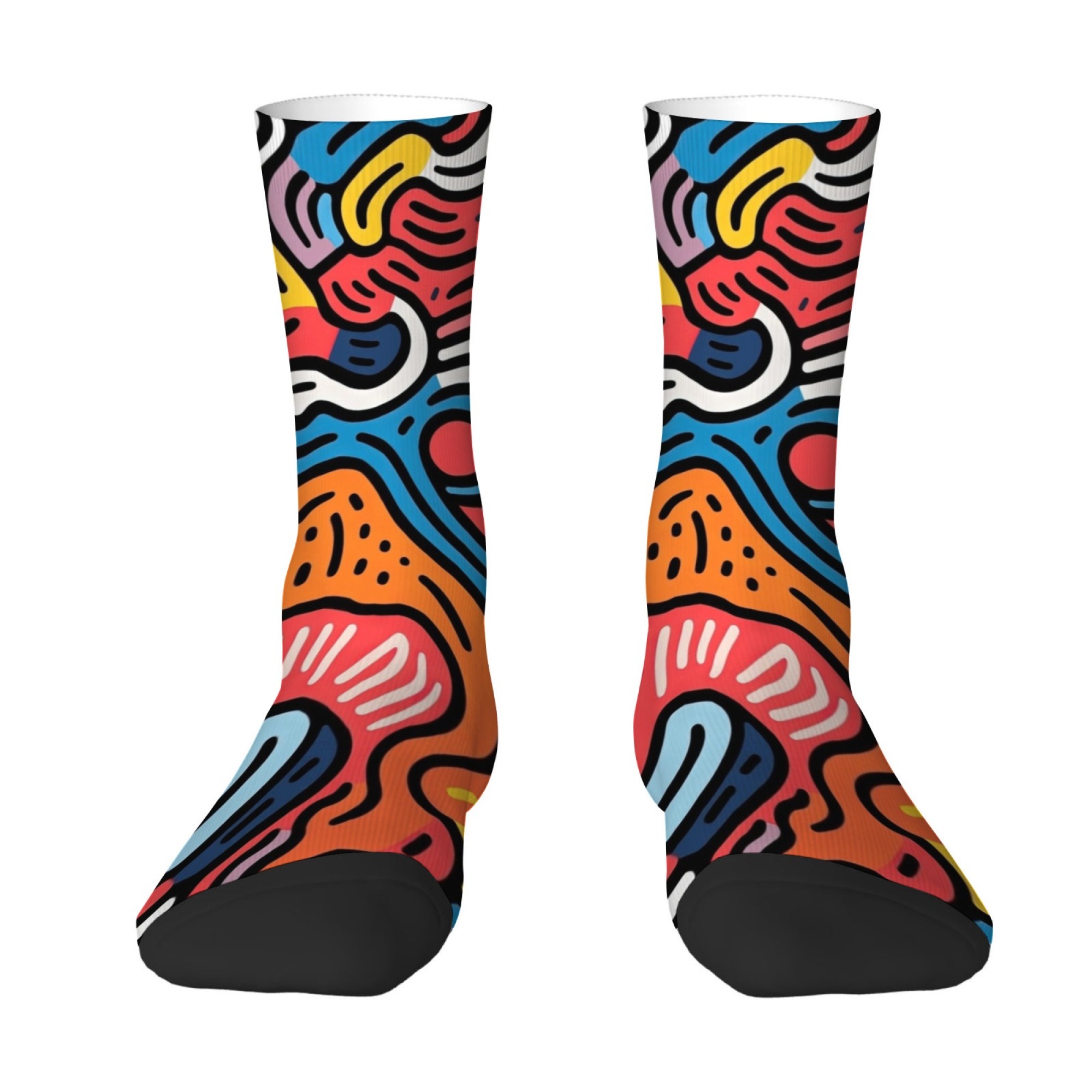 Quirky Street Fashion - Chaussettes pour hommes à imprimé floral