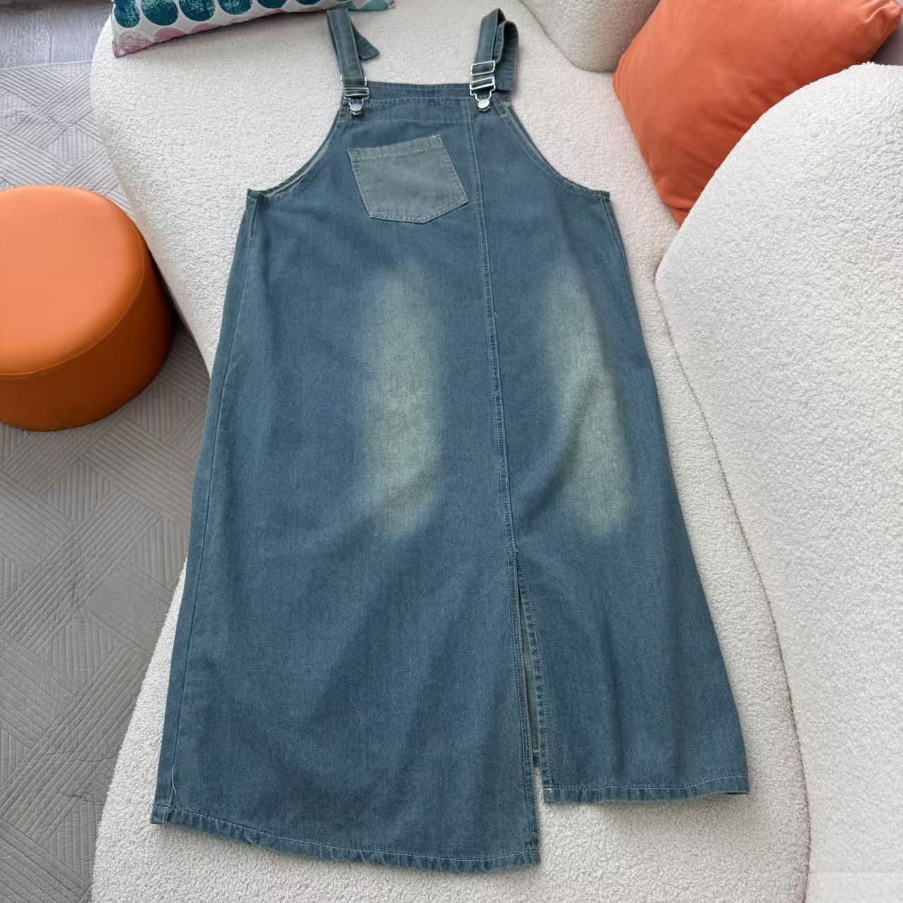 Street Fashion Kl - Robes d'été à bretelles en Denim