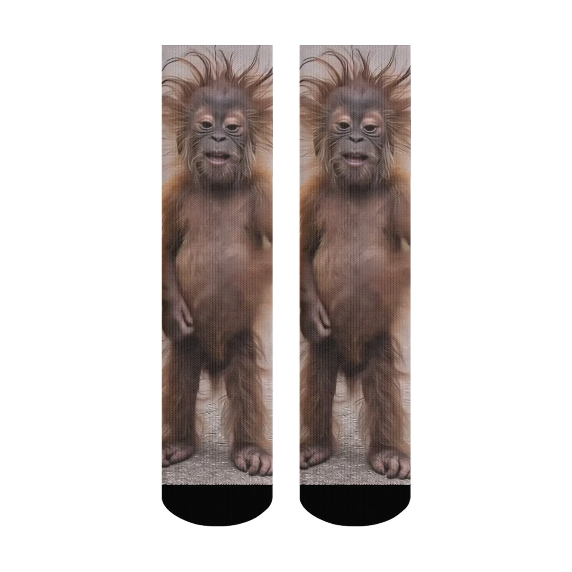 Quirky Street Fashion - Chaussettes pour hommes à imprimé singe
