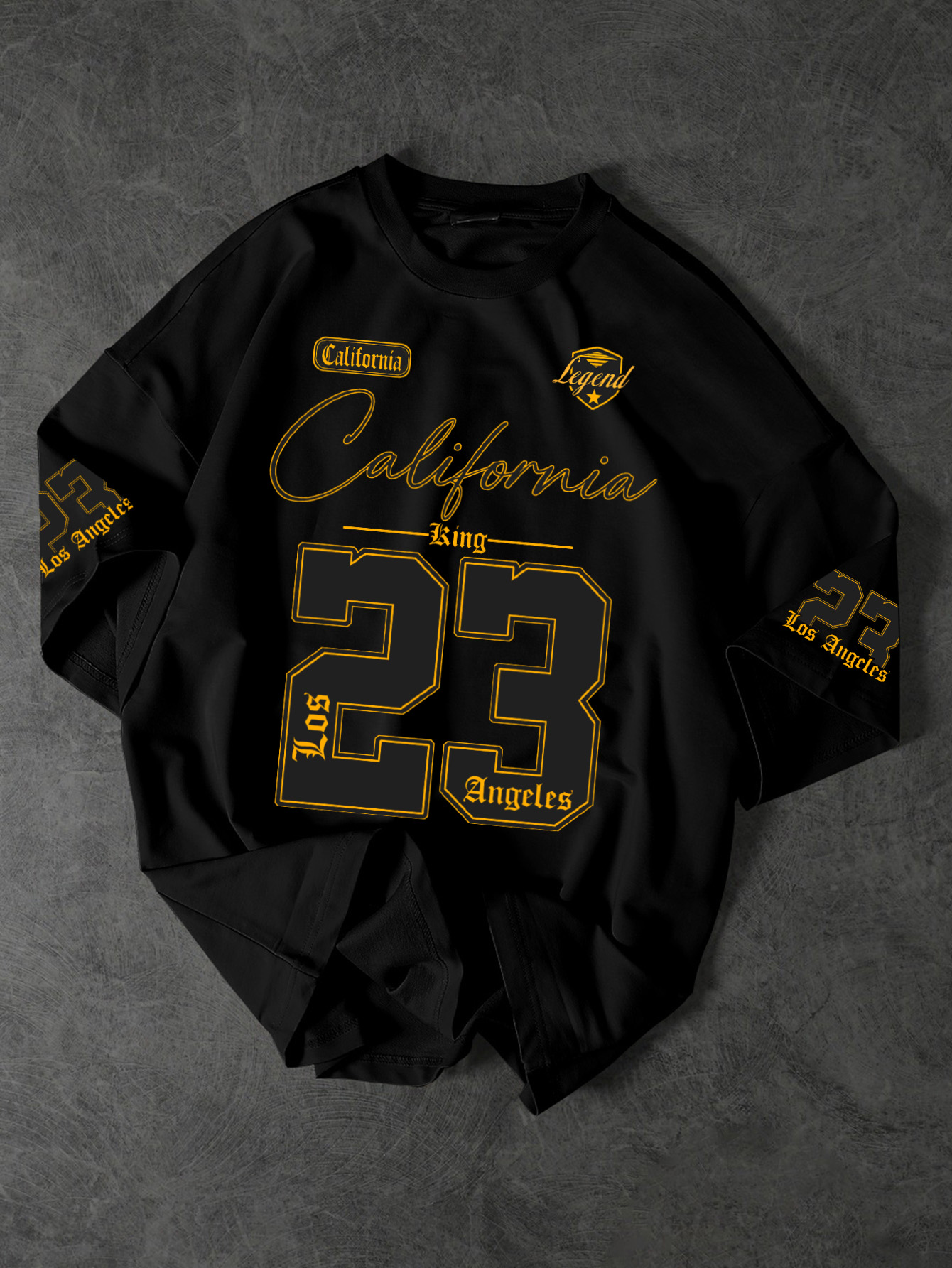 Street Fashion Los Angeles - T-shirt imprimé pour homme, style rétro