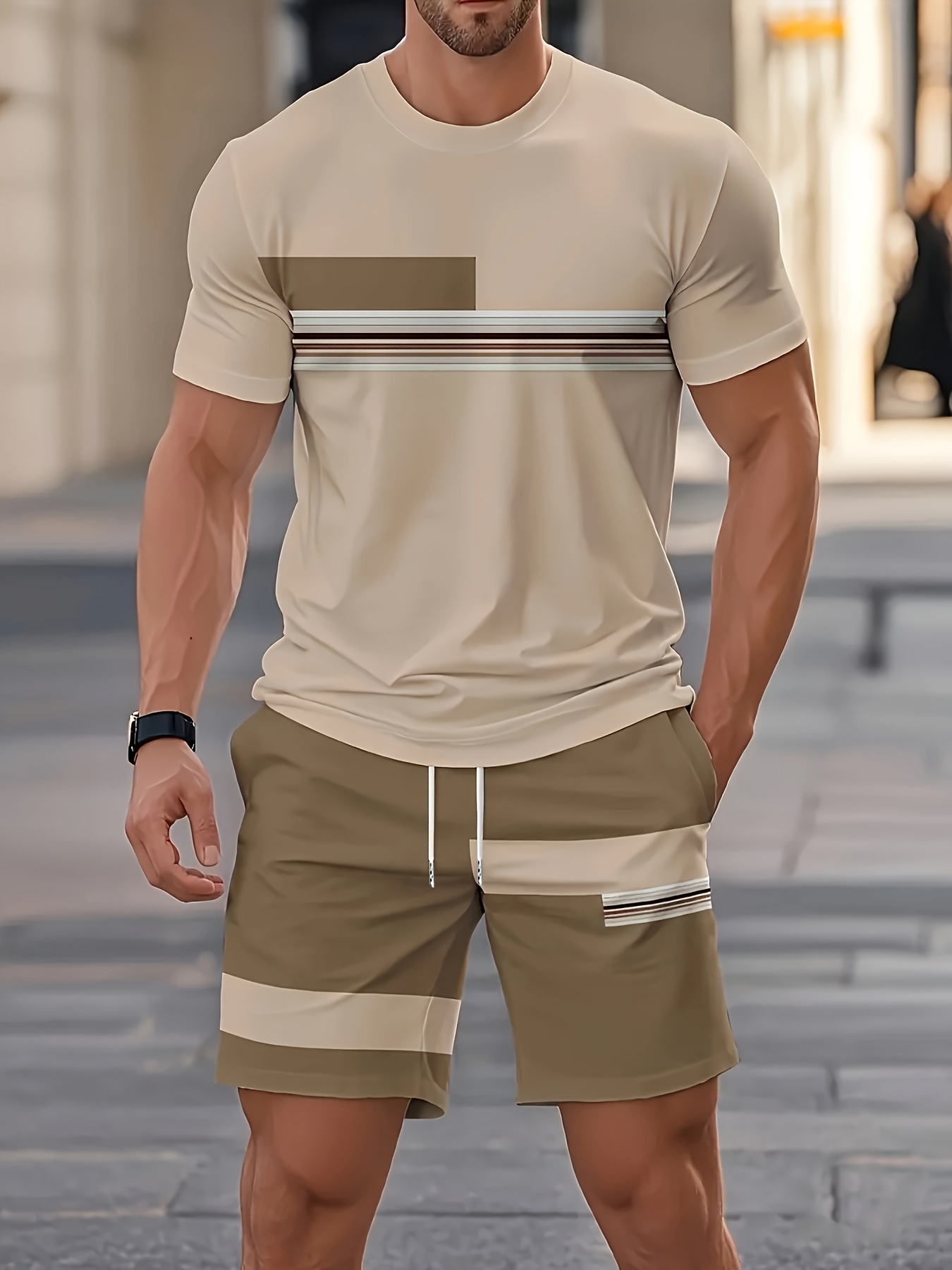 Street Fashion Outfit For Men - Ensembles d'été pour hommes, hauts décontractés