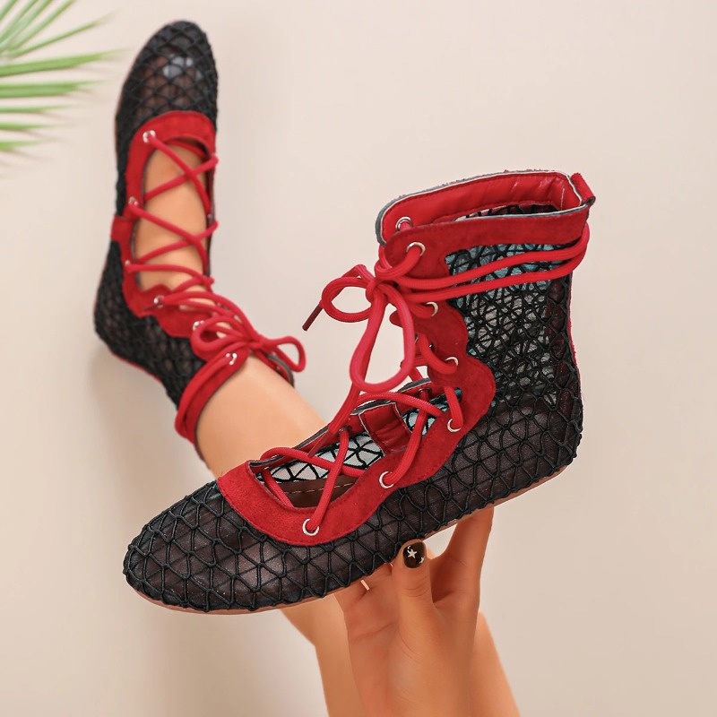 Street Fashion Plus Size - Bottes courtes élégantes à bout rond
