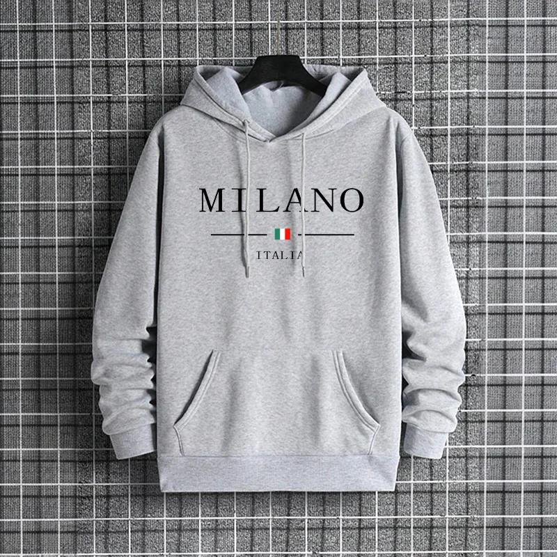 Street Fashion In Milan - Sweat à capuche tendance pour homme,