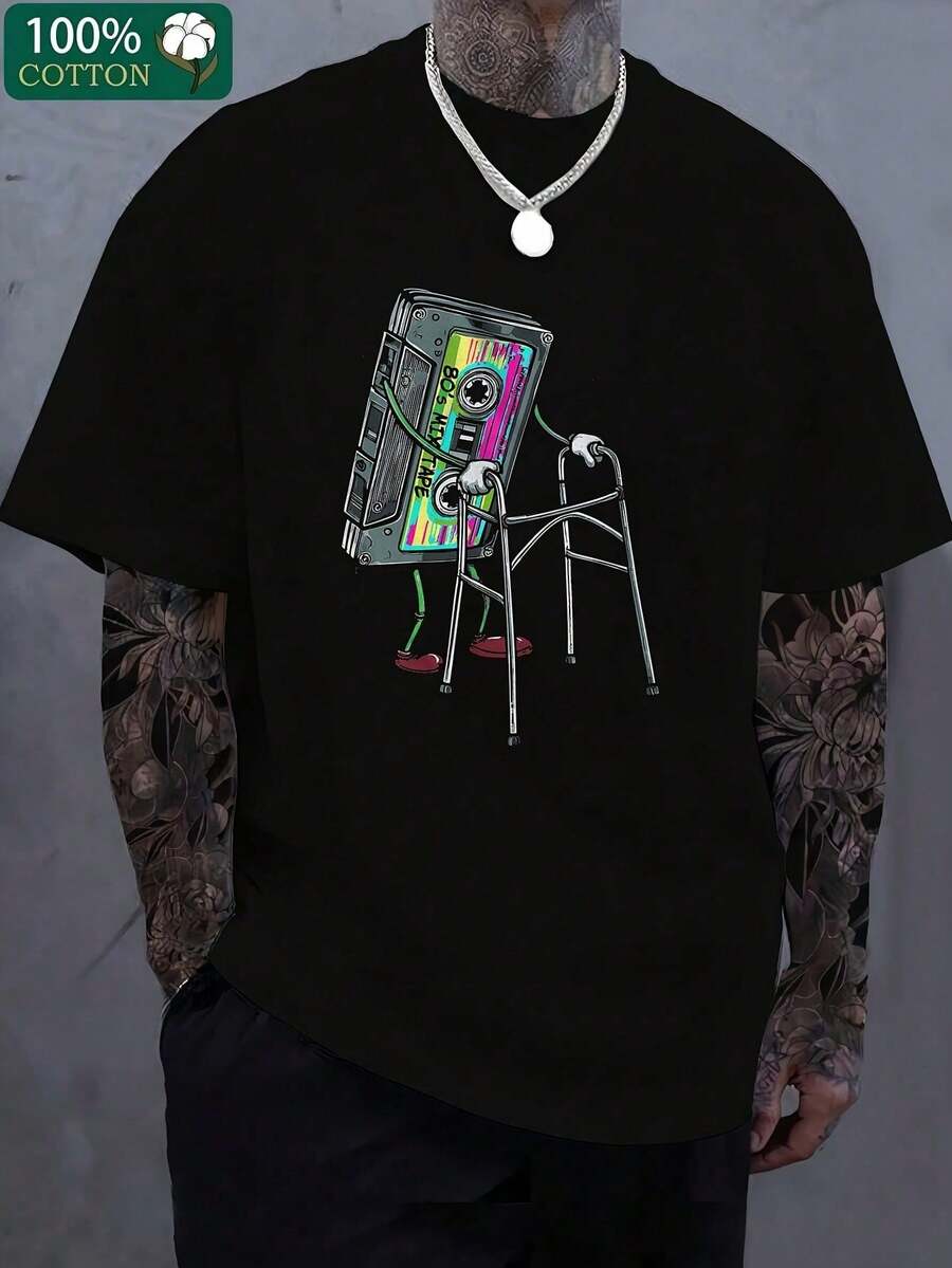 Street Fashion Essentials - T-shirt imprimé pour homme, imprimé style