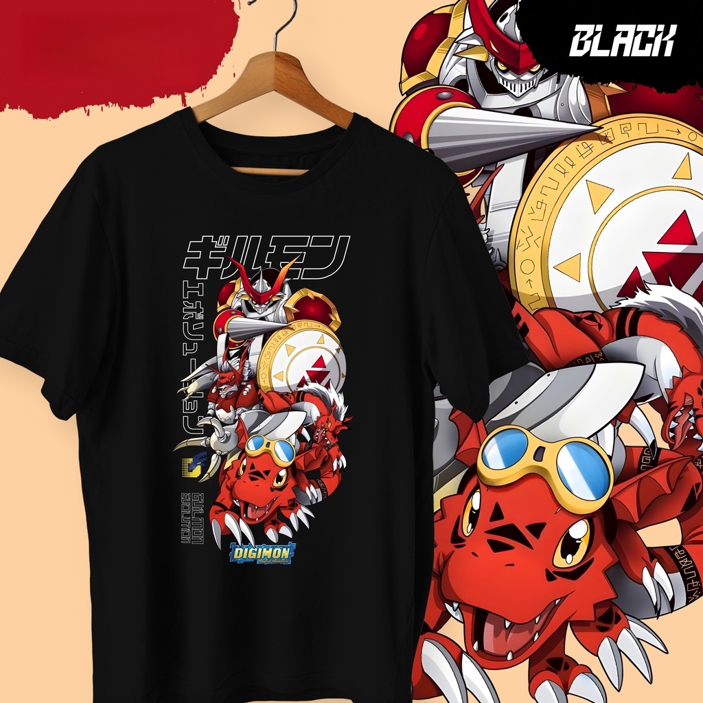 Street Fashion Evolution - T-shirt en coton imprimé Anime Digimon