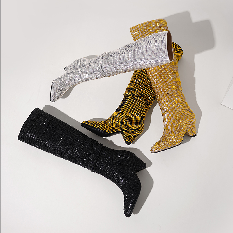 Mode talons pointus cristal bo - Street Fashion Dress avis et prix