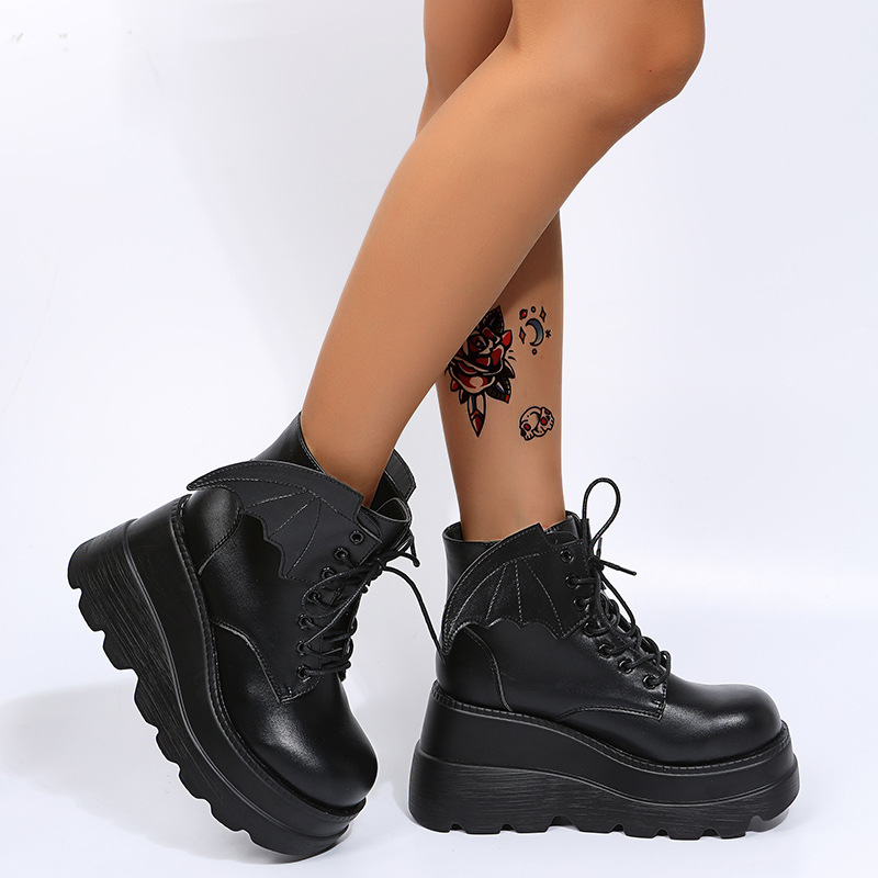 Bottines gothiques à plateform - Street Fashion Plus Size avis et prix