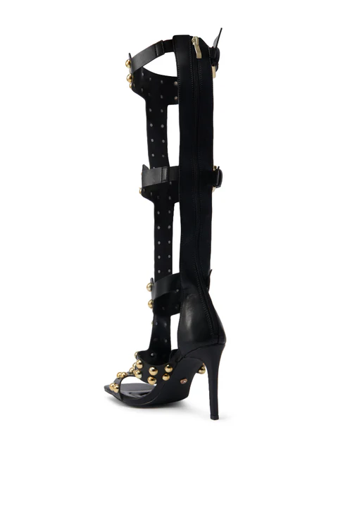 Sandales de gladiateur noires  - Street Fashion Dress avis et prix
