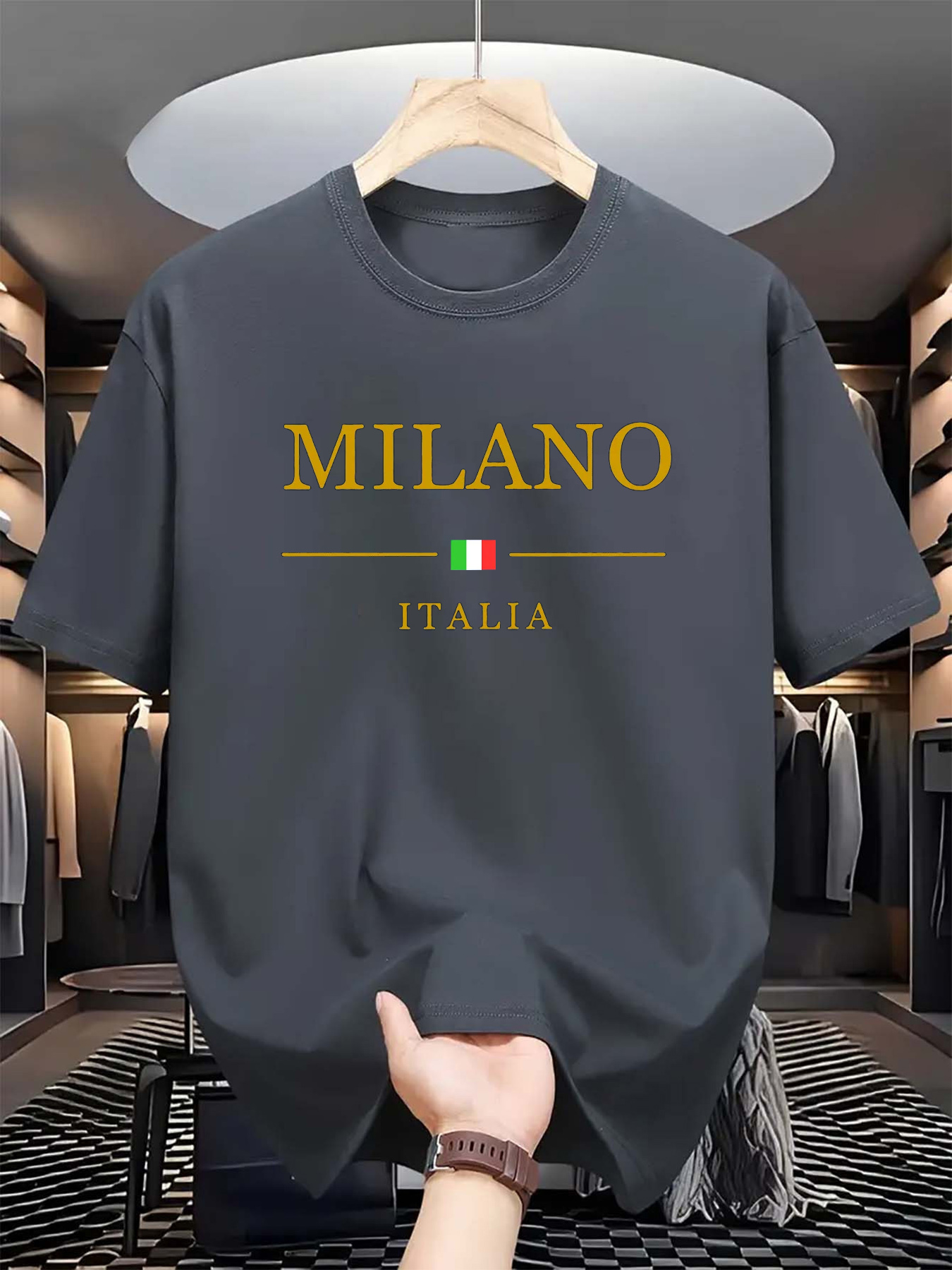 T-shirt en coton pur imprimé M - Street Fashion In Milan avis et prix