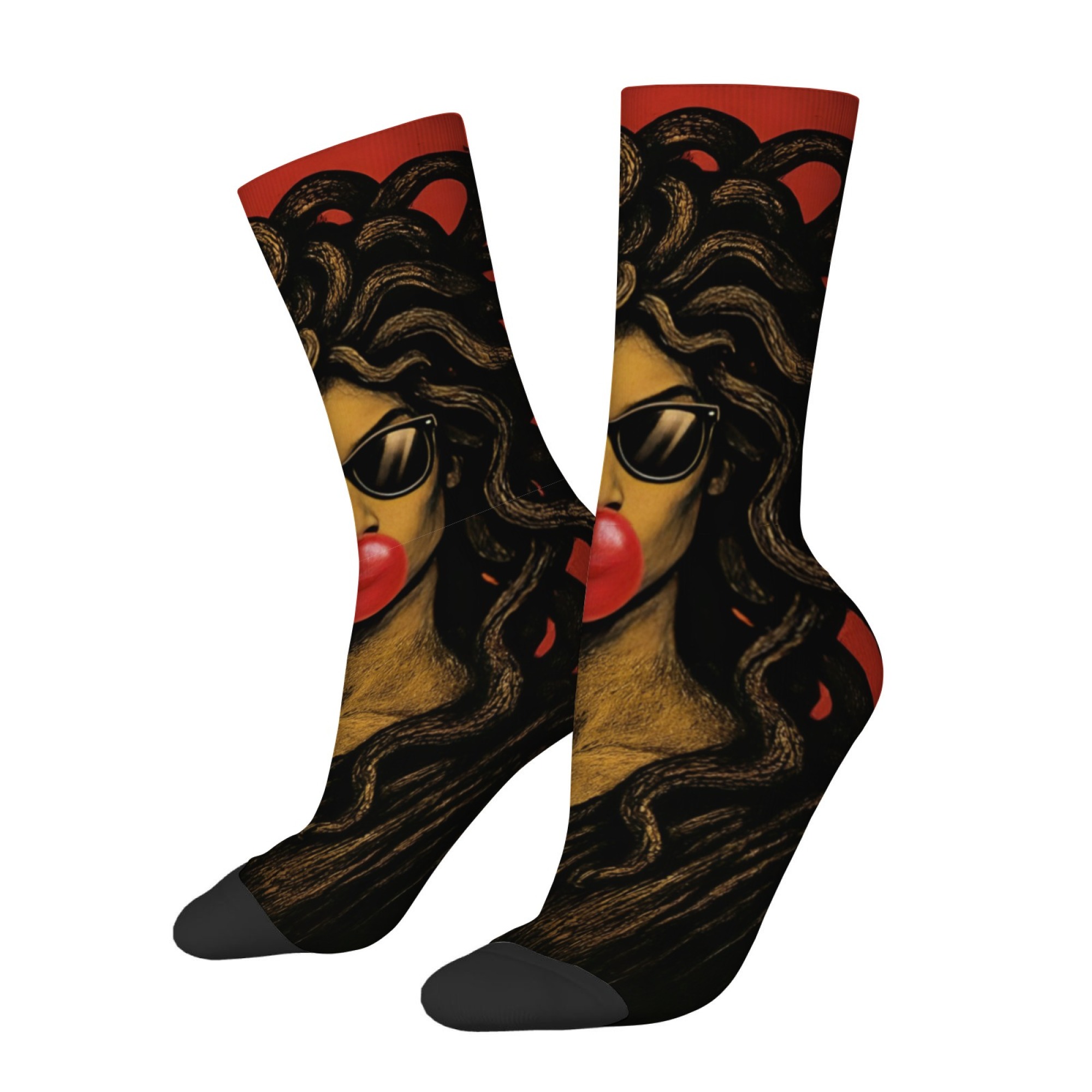 Chaussettes pour hommes Medusa - Quirky Street Fashion avis et prix