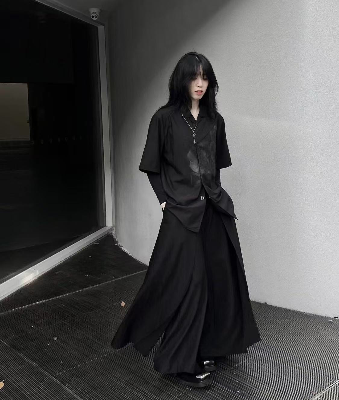 Cool noir nouveau Style chinoi - Street Fashion Outfit For Men avis et prix