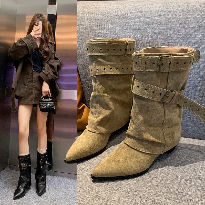 2025 bout pointu femmes bottes - Street Fashion Dress avis et prix