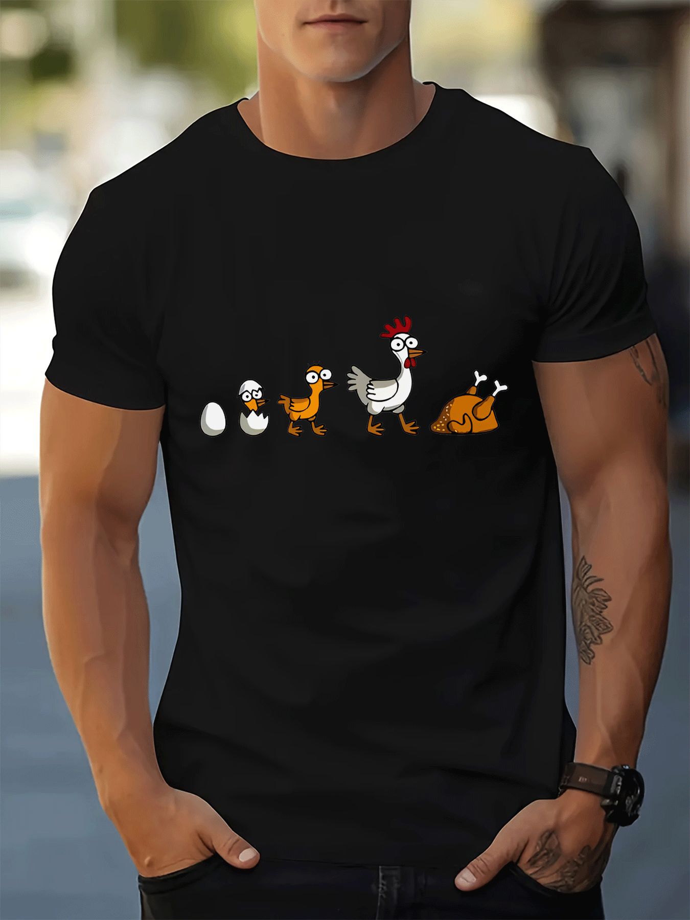 T-shirt blanc à col rond pour  - Street Fashion Evolution avis et prix