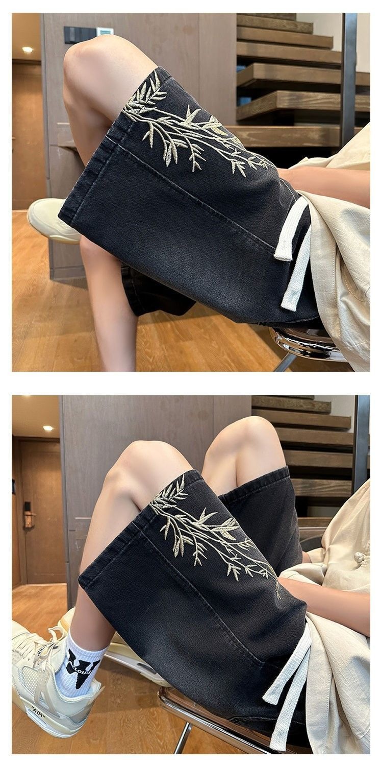 Shorts en jean brodés style ch - Street Fashion Plus Size avis et prix