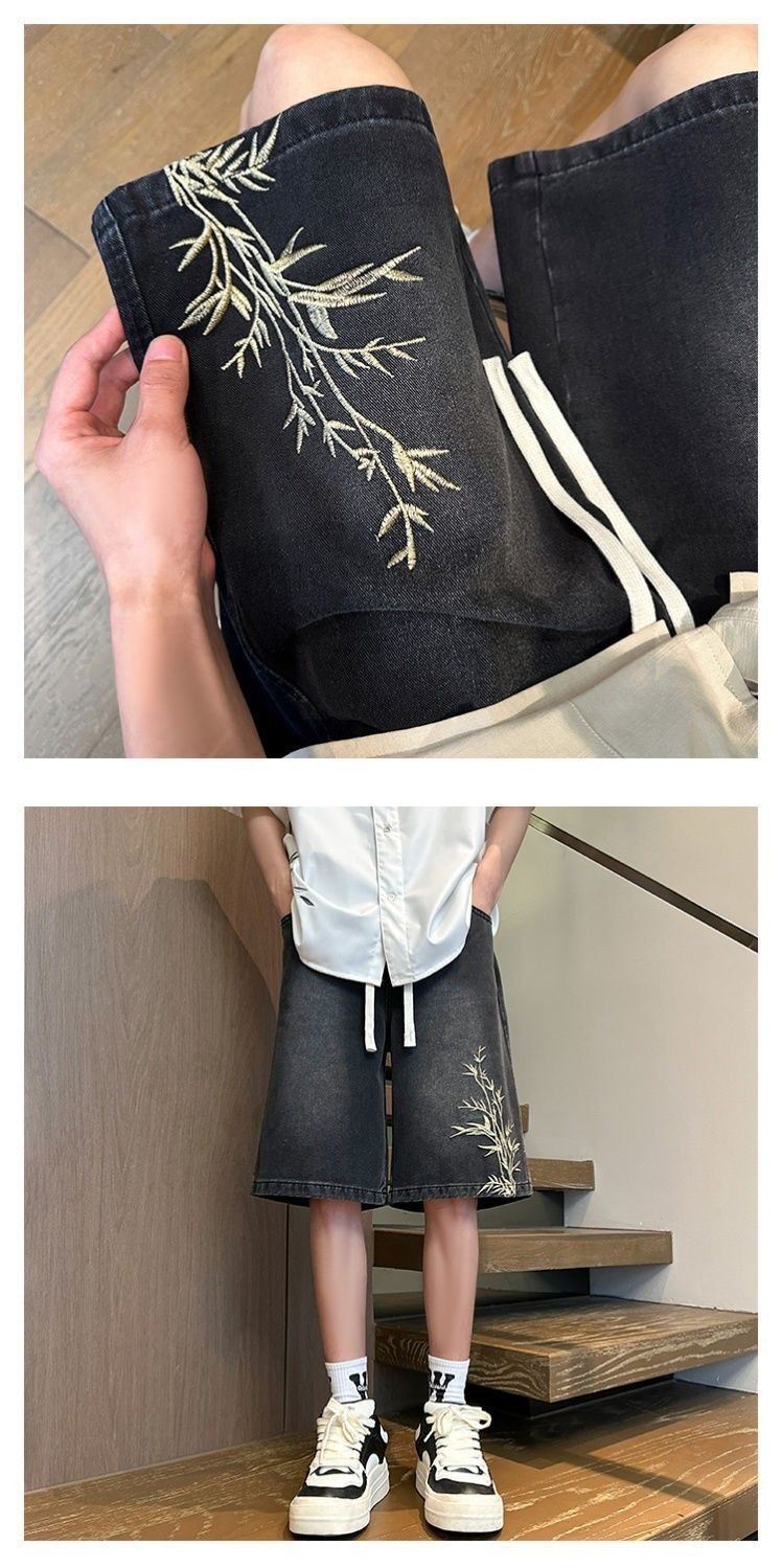 Shorts en jean brodés style ch - Street Fashion Plus Size avis et prix