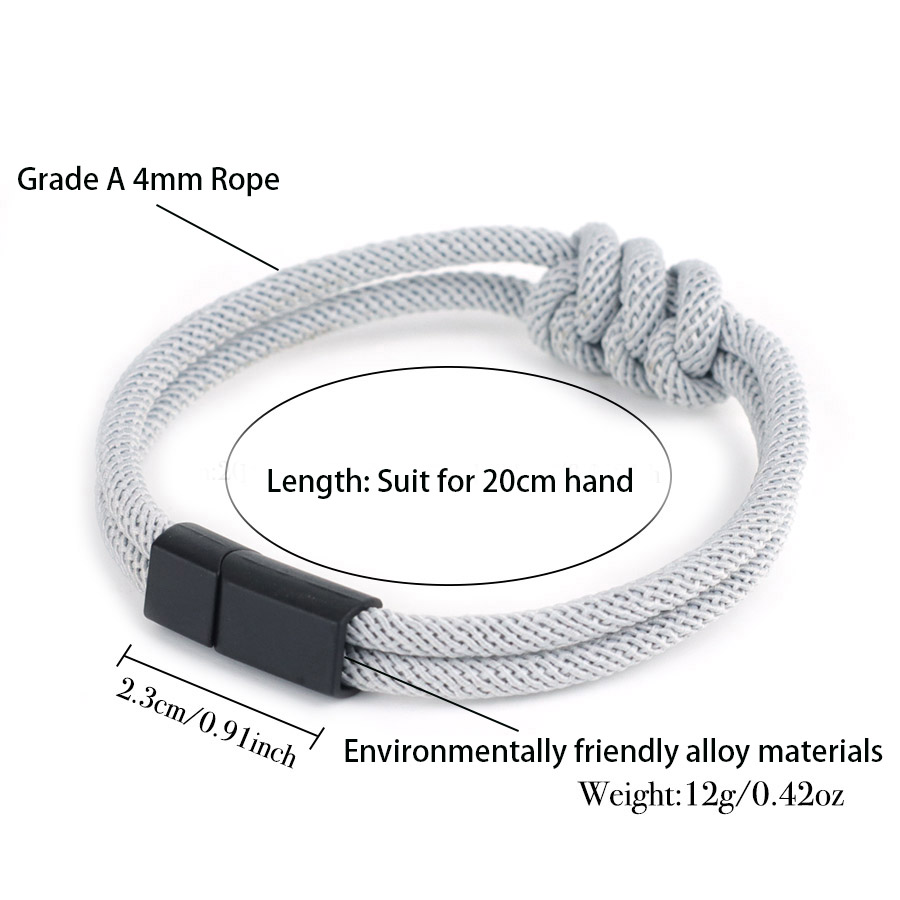 Bracelet en corde pour hommes, - Street Fashion In Milan avis et prix