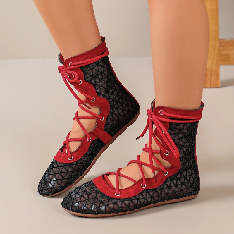 Bottes courtes élégantes à bou - Street Fashion Plus Size avis et prix