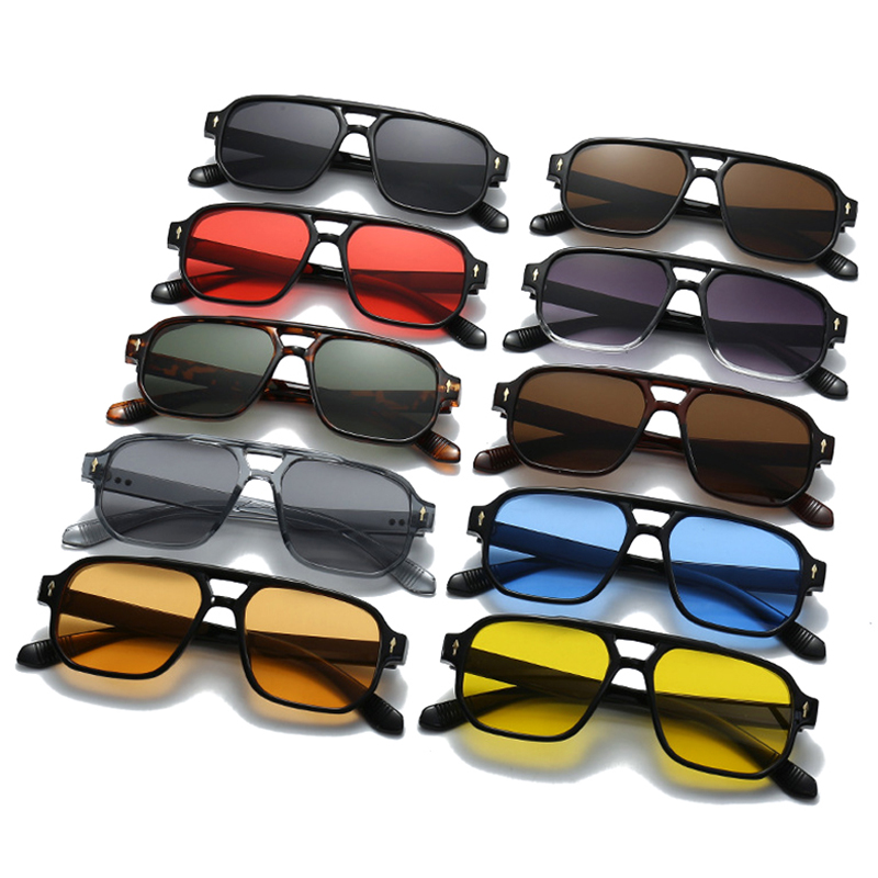 Lunettes de soleil carrées vin - Street Fashion Glasses avis et prix