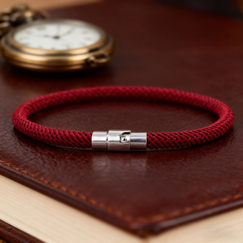 Bracelet à cordes tissé de qua - Street Fashion In Milan avis et prix